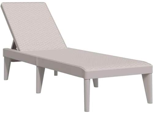 Verstelbaar Ligbed voor Tuin en Terras - Cappuccino