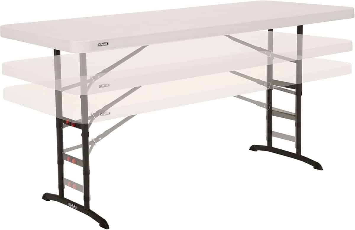 verstelbare hoogte klaptafel 1,83 m commerciële tafel voor diverse