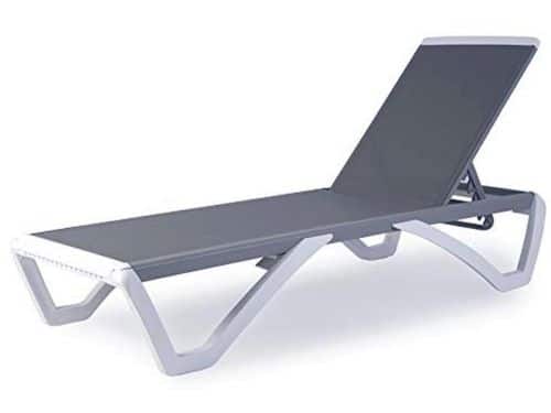 Verstelbare Lounge Stoel met Aluminium Frame en Polypropyleen Poten