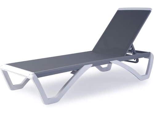 Verstelbare Lounge Stoel met Aluminium Frame en Polypropyleen Poten