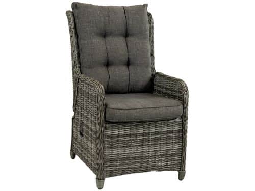 Verstelbare tuinstoel Dublin | Ash Grey | Wicker
