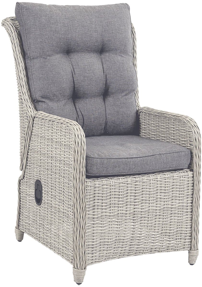 verstelbare tuinstoel dublin | mystic grey | wicker