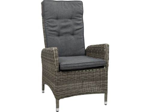 Verstelbare tuinstoel Kos | Ash Grey | Wicker