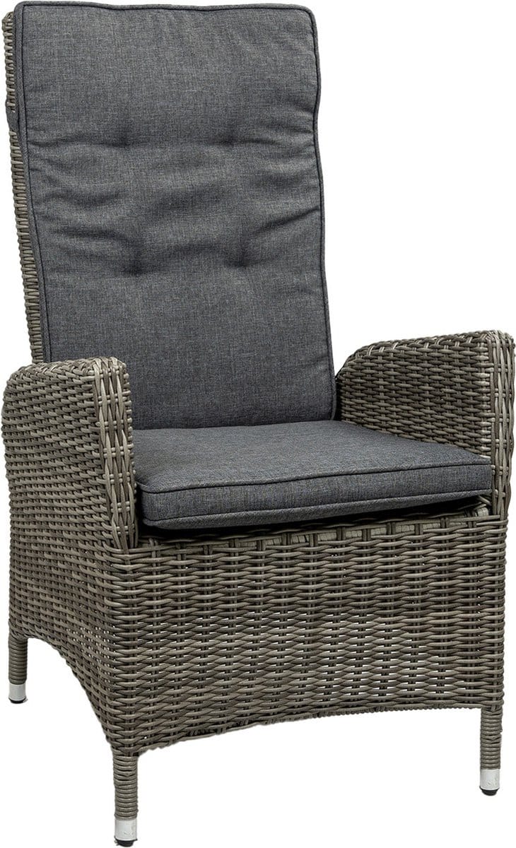 verstelbare tuinstoel kos | ash grey | wicker