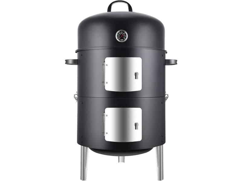 Verticale Houtskool Roker 17 Inch - Heavy Duty BBQ Grill