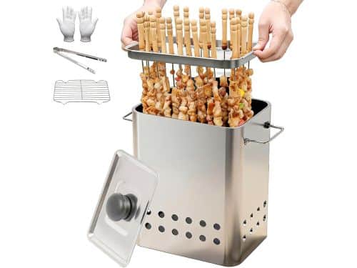 Verticale Houtskoolroker - Hangende Bbq - Buiten Koken - Gelijkmatige