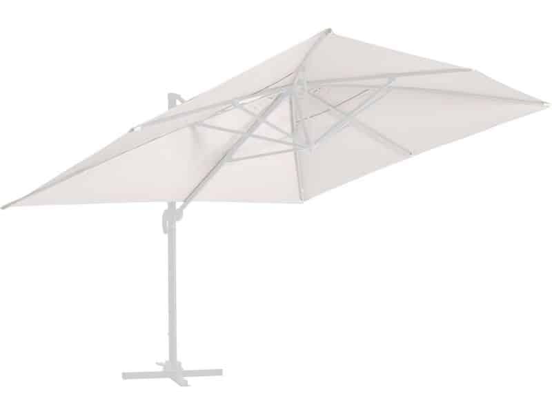 Vervangend Canvas voor Zweefparasol 4 x 3 m Ecru UV-bestendig