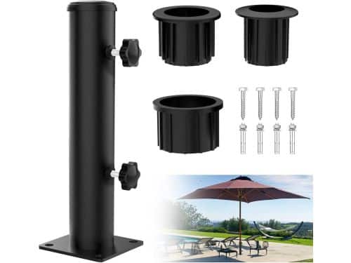 Verzwaarde Parasolvoet Standaard voor Buitenparasols - Robuuste Houder voor Tuin