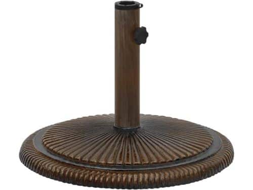 Verzwaarde Parasolvoet Vierkant Gietijzer Bronskleurig