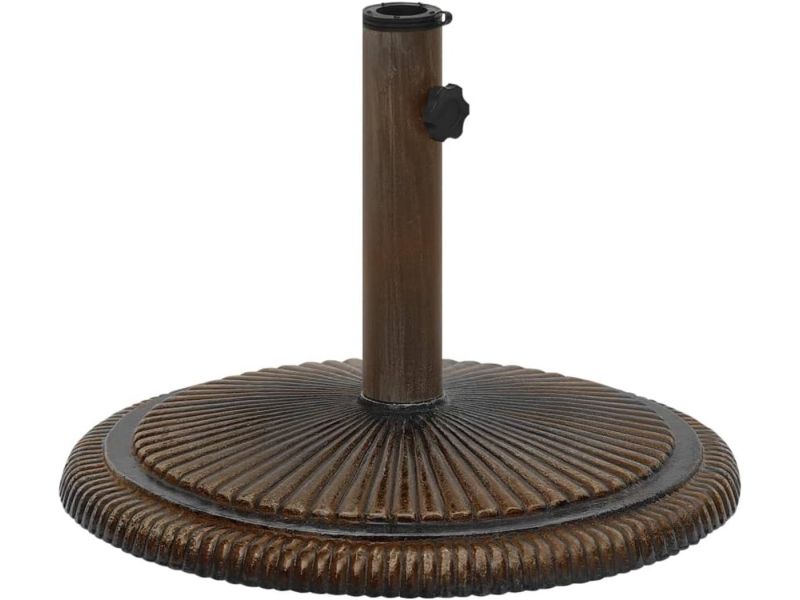 Verzwaarde Parasolvoet Vierkant Gietijzer Bronskleurig