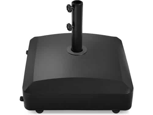 Verzwaarde Parasolvoet Vulbaar met Wielen en Remmen voor Markantententen