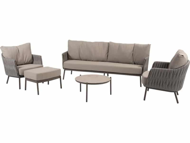 Vic Cannes stoel bank loungeset 5 delig organic terre Taste