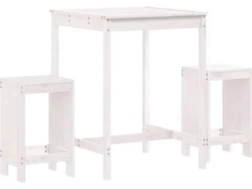 vidaXL - 3-delige - Barset - massief - grenenhout