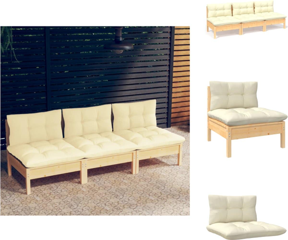 vidaxl 3 zitsbank 3 zitsbanken driezitsbank driezitsbanken tuinbank