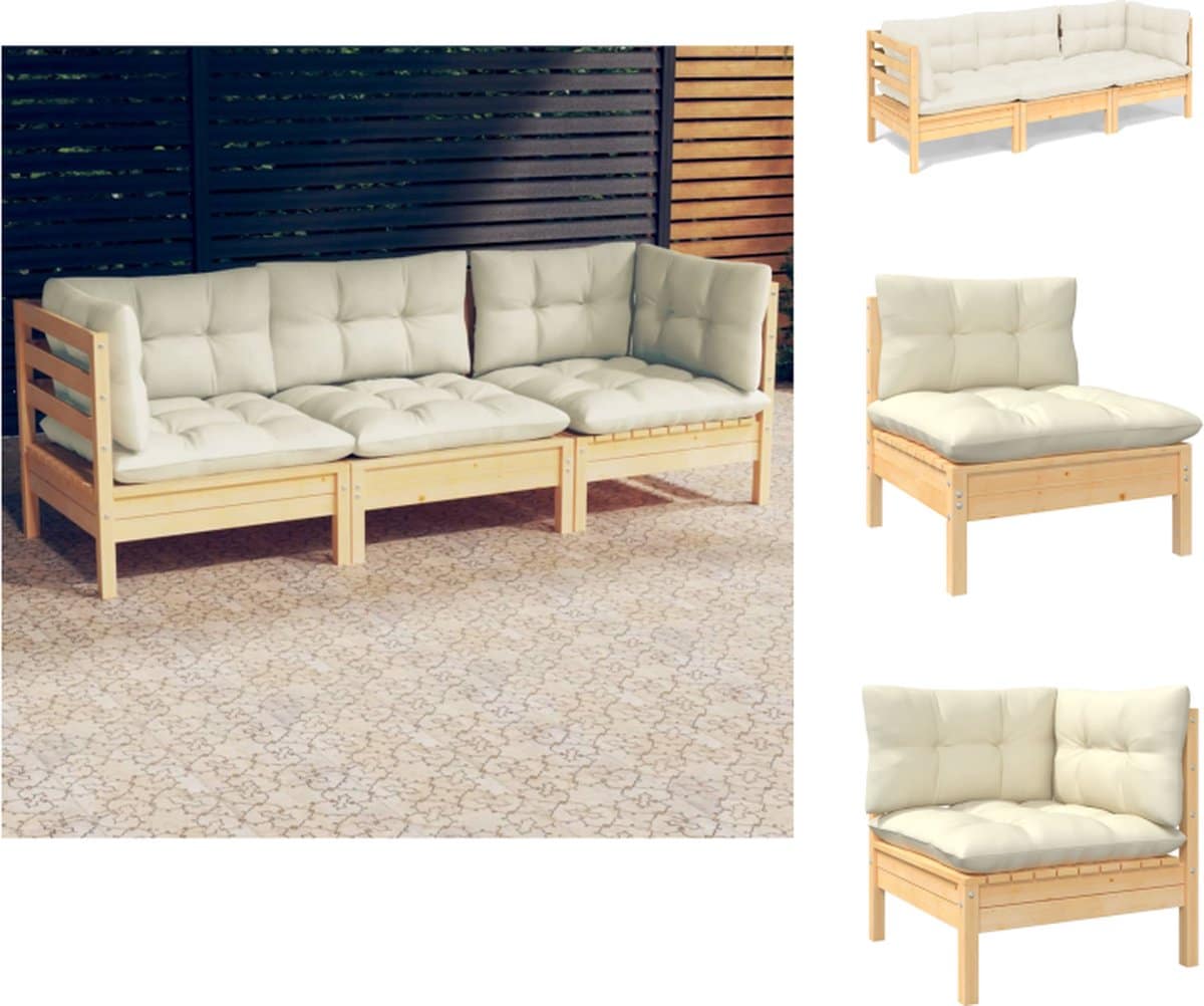 vidaxl 3 zitsbank 3 zitsbanken driezitsbank driezitsbanken tuinbank