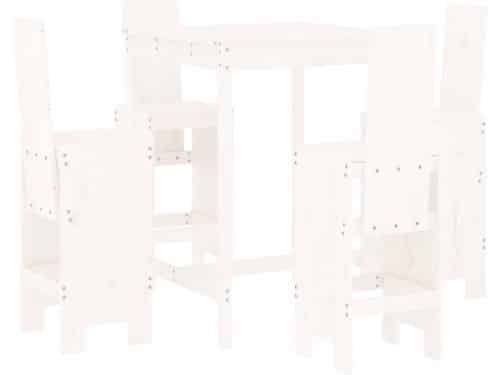 vidaXL - 5-delige - Barset - massief - grenenhout