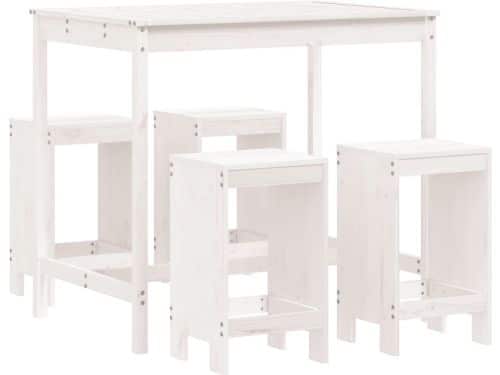 vidaXL - 5-delige - Barset - massief - grenenhout