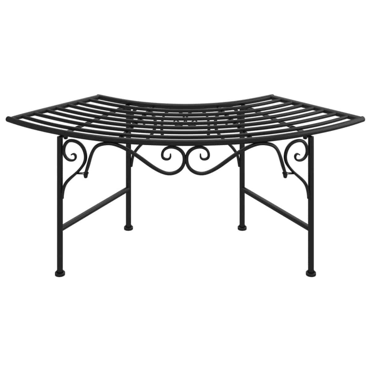 vidaxl boombank 113 cm staal zwart boombank boombanken