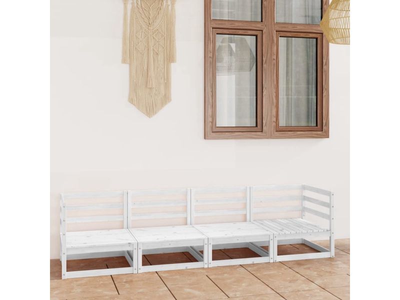 vidaXL Buitenbank - Buitenbanken - Houten Middenbank - Houten Middenbanken