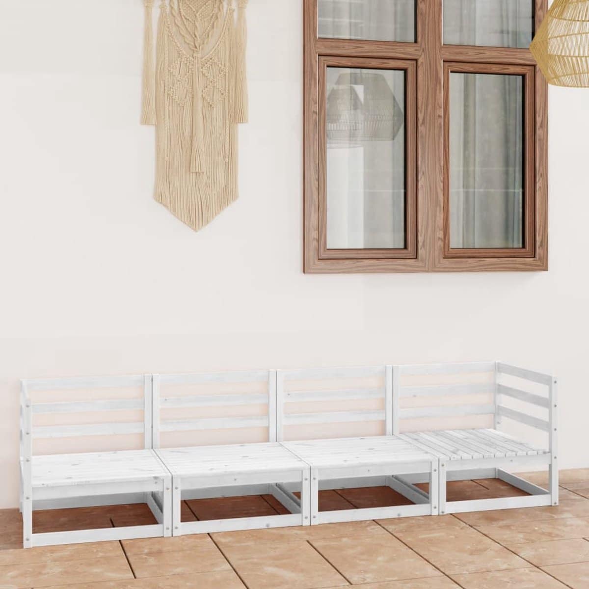 vidaxl buitenbank buitenbanken houten middenbank houten middenbanken