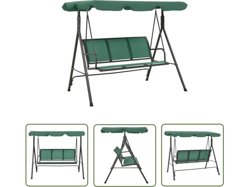 vidaXL Buitenschommelbank - Schommelbank - Schommelbank 170 cm textileen en