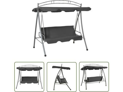 vidaXL Buitenschommelbank - Schommelbank - Schommelbank voor buiten met dak