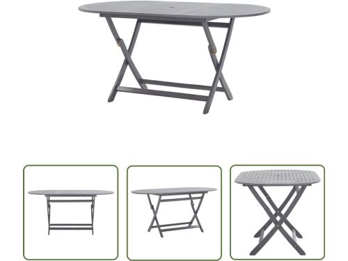vidaXL Buitentafel - Tuin Tafel - Tuintafel inklapbaar 160x85x75 cm