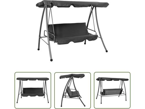 vidaXL Lounge Bank - Schommelbank - Schommelbank voor buiten met