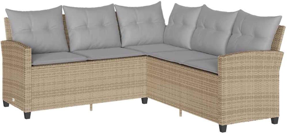 vidaxl loungebank met kussens l vormig