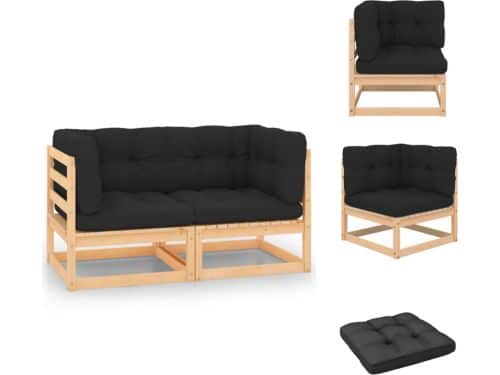 vidaXL Palletbank - Palletbanken - Pallethoekbank - Pallethoekbanken - Tuinhoekbanken