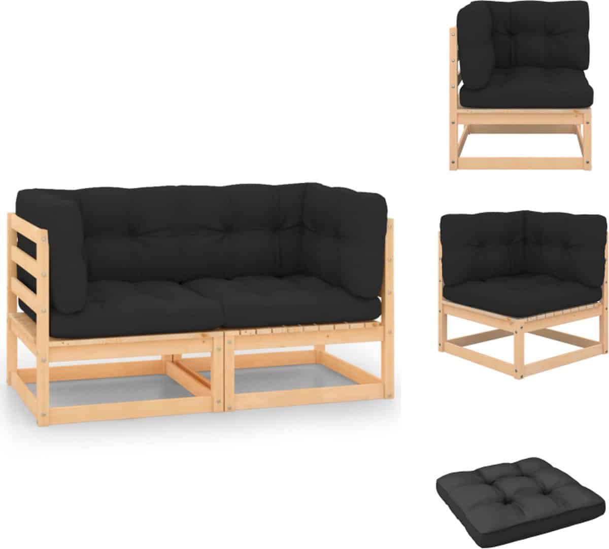 vidaxl palletbank palletbanken pallethoekbank pallethoekbanken tuinhoekbanken