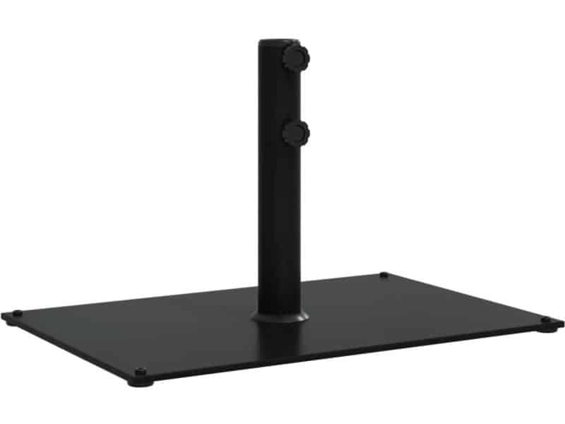 vidaXL Parasolvoet 15 kg - Zwart Staal & IJzer Parasolvoet