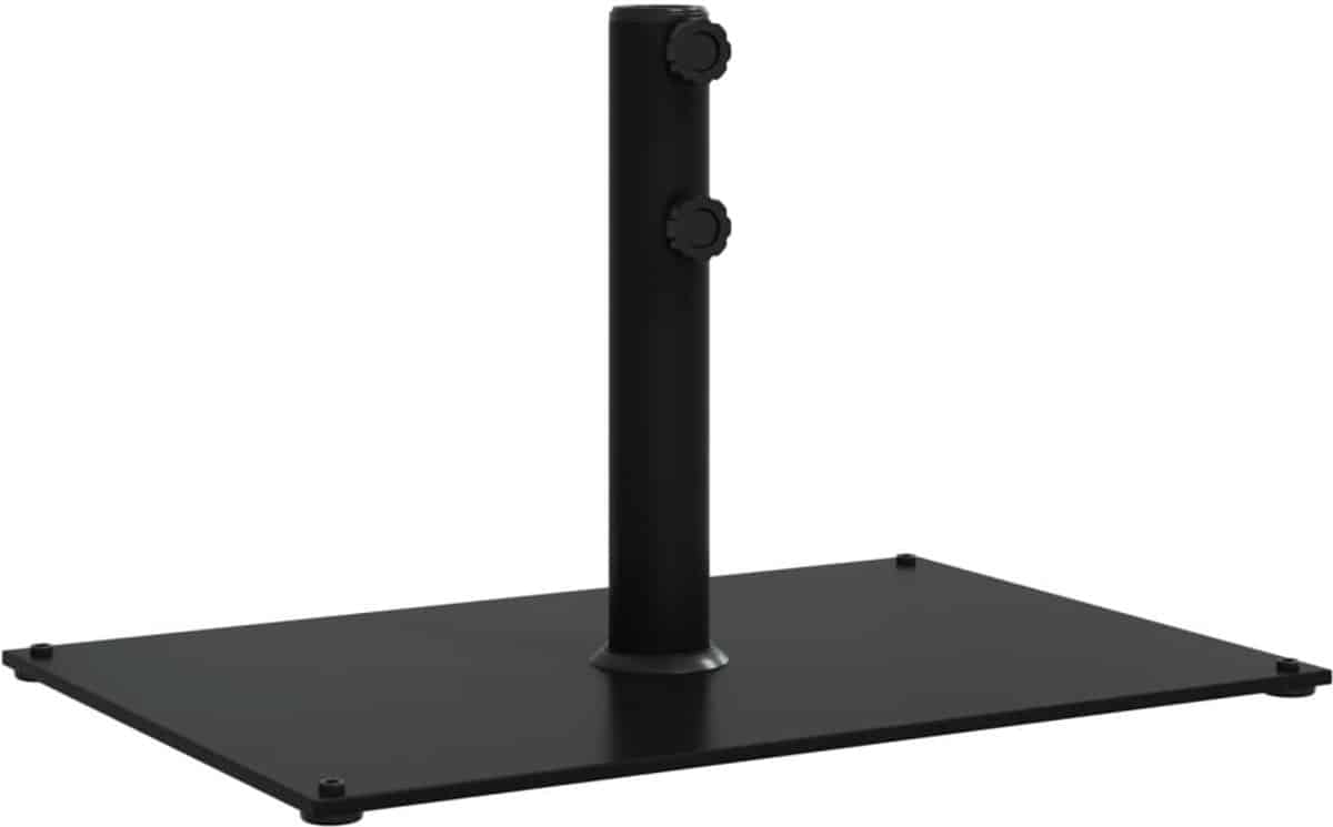 vidaxl parasolvoet 15 kg zwart staal & ijzer parasolvoet