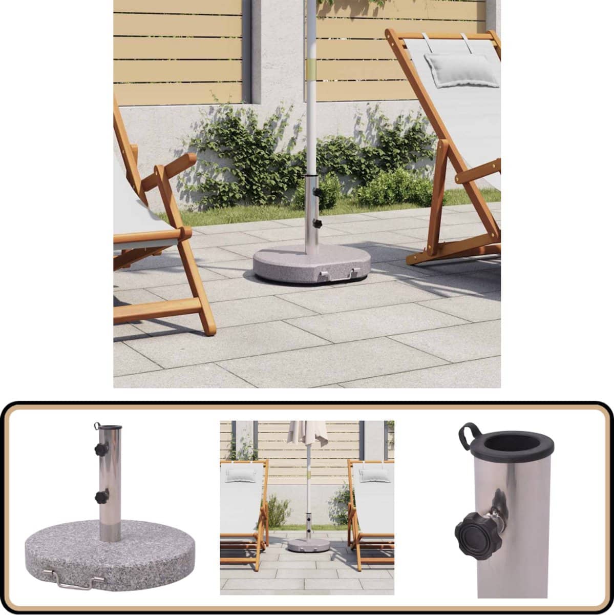 vidaxl parasolvoet 45 cm stijlvol en duurzaam parasolvoet