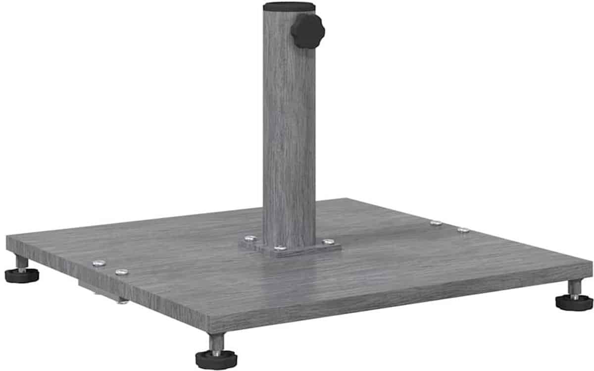 vidaxl parasolvoet donkergrijze houten look