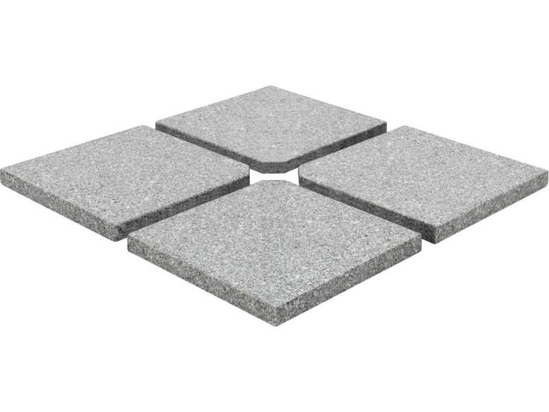 vidaXL Parasolvoetplaten - 4 stuks - 100 kg - Graniet