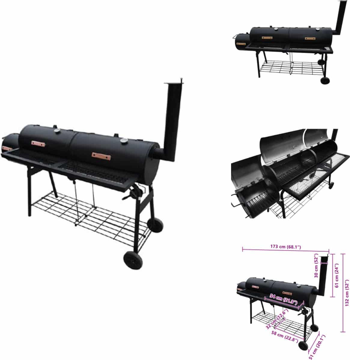 vidaxl roker rokers rookoven rookovens rookbarbecue