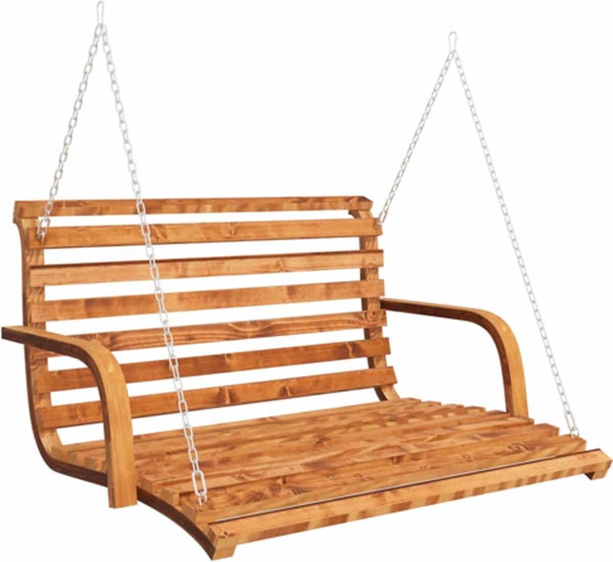 vidaxl schommelbank 126x63x92 cm gebogen