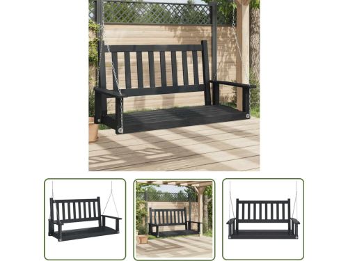 vidaXL Schommelbank - Tuinschommelbank - Tuinschommelbank met metalen kettingen massief