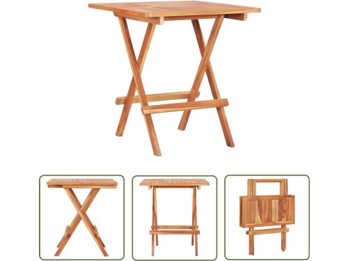 vidaXL Teak Tafel - Tuin Tafel - Bistrotafel inklapbaar 60x60x65
