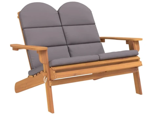 vidaXL Tuinbank - Adirondack - Inclusief Kussens - 126 cm