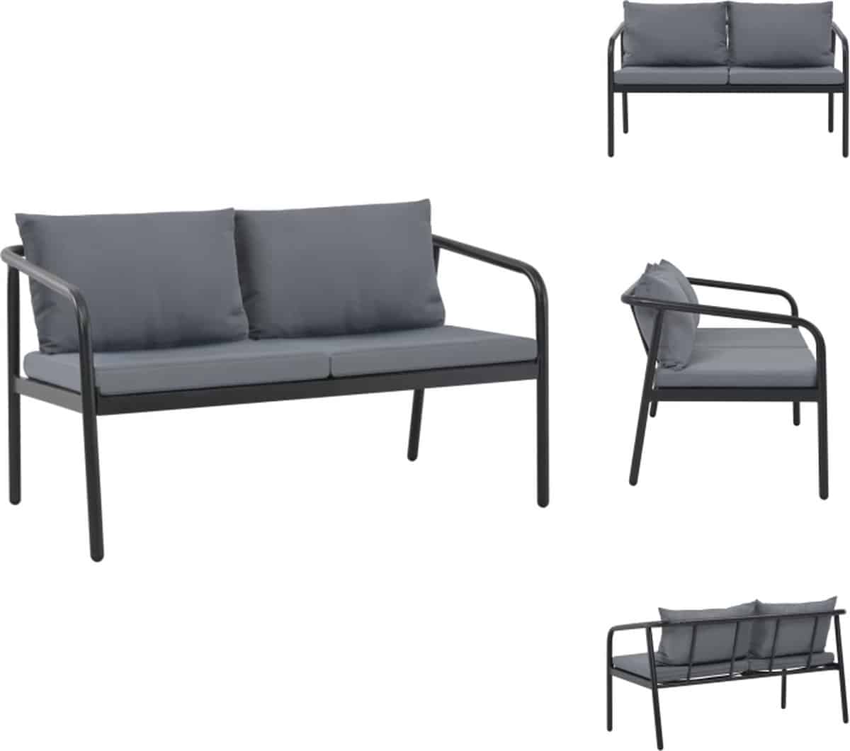 vidaxl tuinbank delano 123 x 72.5 x 67 cm