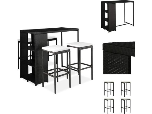 vidaXL Tuinbarset - Tuinbarsets - Barset - Barsets - 5-delige