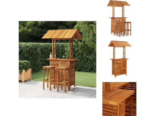 vidaXL Tuinbarset - Tuinbarsets - Tuinset - Barset - 3-delige