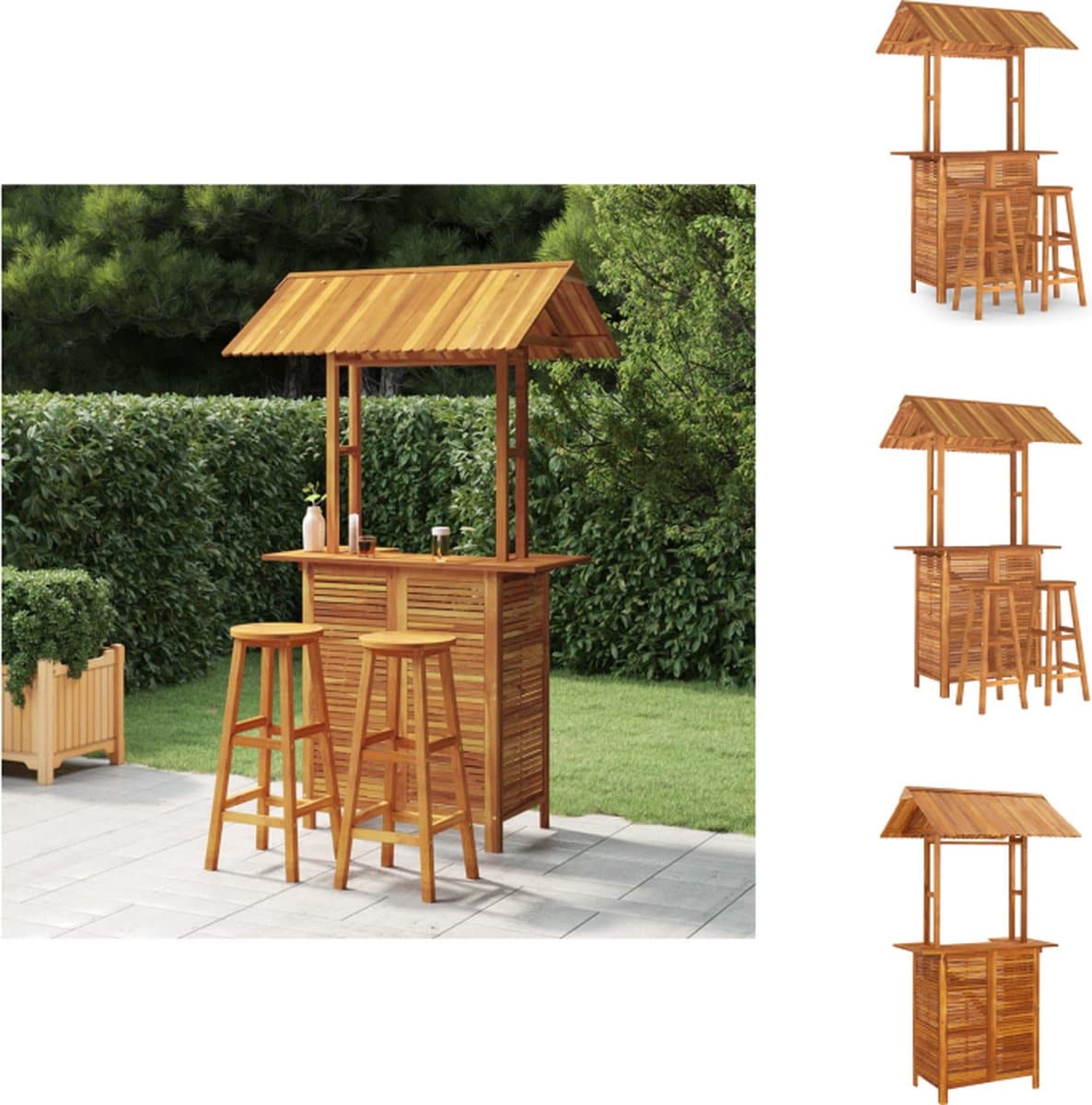 vidaxl tuinbarset tuinbarsets tuinset barset 3 delige