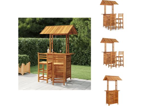vidaXL Tuinbarset - Tuinbarsets - Tuinset - Barset - 3-delige