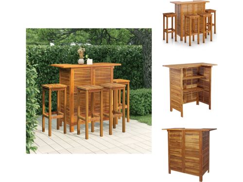 vidaXL Tuinbarset - Tuinbarsets - Tuinset - Barset - 5-delige