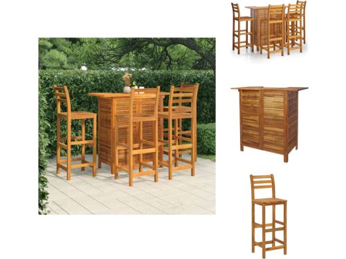 vidaXL Tuinbarset - Tuinbarsets - Tuinset - Barset - 5-delige