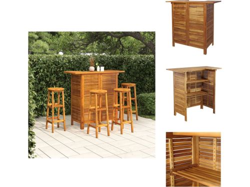 vidaXL Tuinbarset - Tuinbarsets - Tuinset - Barset - 5-delige