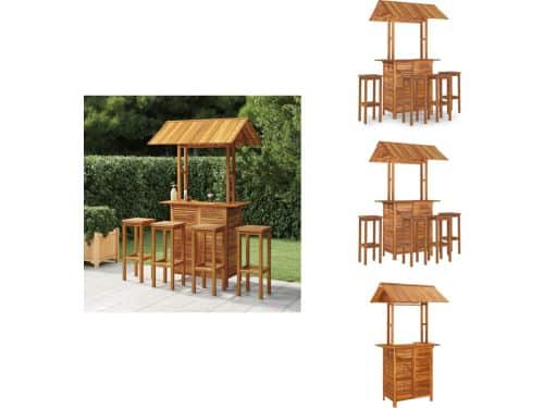 vidaXL Tuinbarset - Tuinbarsets - Tuinset - Barset - 5-delige